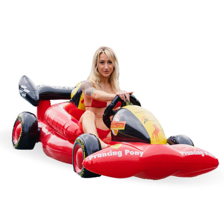 Red Racing Pool Float | Winter Sled - Float Factory