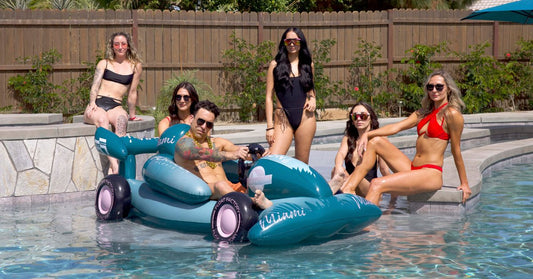 Float Factory's Miami Vice GP: The Ultimate Pool Accessory to Amp Up Your Formula 1 Miami Grand Prix Experience, as Featured in Miami Vibes and Miami Living - Float Factory