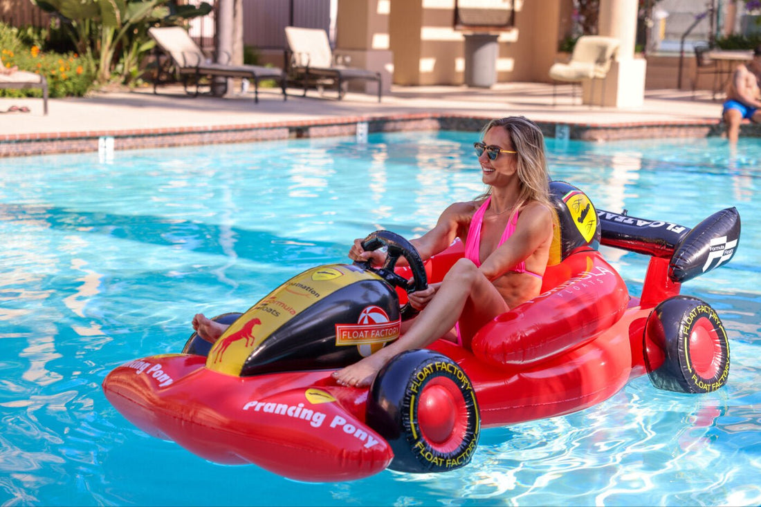 Rev Up Your Fun with the Float Factory Race Car Pool Float: A Black Friday Deal You Can't Miss! - Float Factory