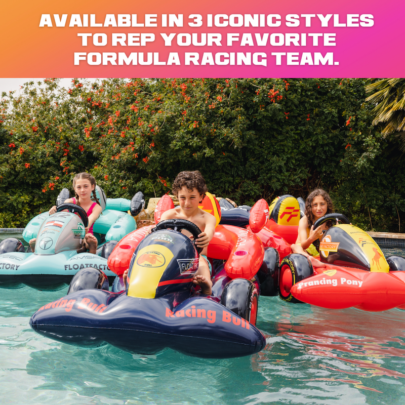 Teal Racing Pool Float | Winter Sled – Float Factory