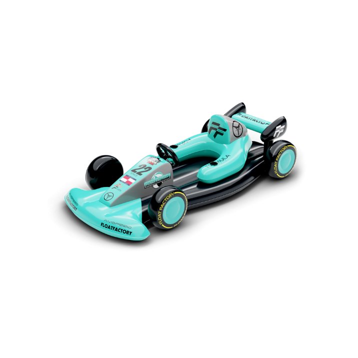 Teal Racing Pool Float | Winter Sled - Float Factory